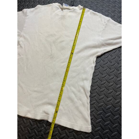 Vintage 80s 90s Sea‎ World Thermal Waffle Knit Shirt Conserve Thru Education - Picture 9 of 10